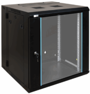 EXO:N 15U Podno stojeci rack ormar sa tockicima, 600mm×800mm×600mm, crni