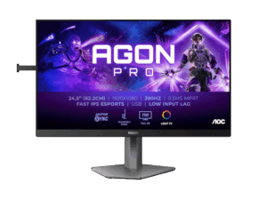 Monitor AOC AGON AG256FS 24.5"/IPS/1920x1080/390Hz/1ms GtG/HDMIx2,DP,USB/adaptive sync/pivot/crna