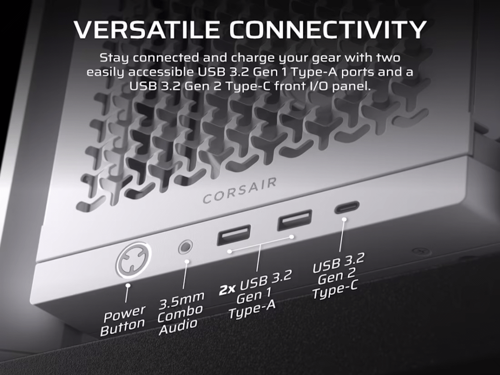 Kucište CORSAIR FRAME 4000D RS Mid-Tower/ATX/kaljeno staklo/bez napajanja/bela - Слика 10