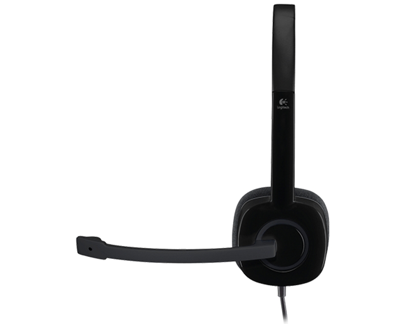 LOGITECH_ H151 Stereo Headset single jack slušalice sa mikrofonom crne - Слика 4