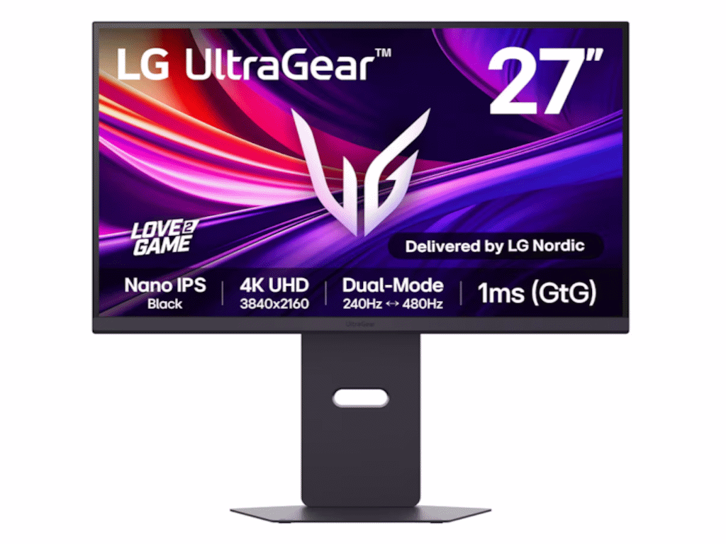 Monitor LG 27G850A-B 27"/IPS/3840x2160/480Hz FHD, 240Hz UHD/1ms GtG/HDMIx2,DP, USB/Gsync,freesync - Слика 2