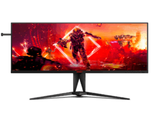 Monitor AOC AG405UXC 40"/IPS,21:9/3440x1440/144Hz/1ms MPRT/HDMIx2,DP,USB/Freesync/visina/VESA/crna