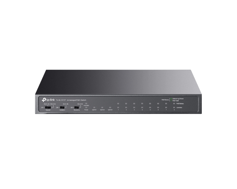 TP-LINK TL-SL1311P POE SWITCH 8PORTA+2GIG. - Слика 6
