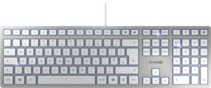 Cherry KC-6000 Slim tastatura, YU, bela/srebrna