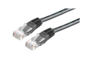 Secomp UTP PatchCord Cat6, (Class E), crna 0.5m