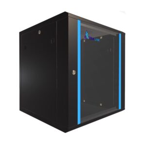 Extralink 12U 600x600 Black, Rackmount cabinet, wall mounted