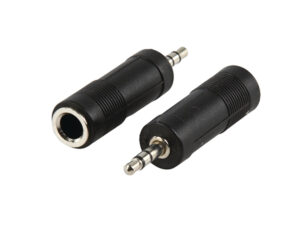 Xwave Adapter audio 6.33 ženski na 3.5mm stereo,bananica,muški,crni