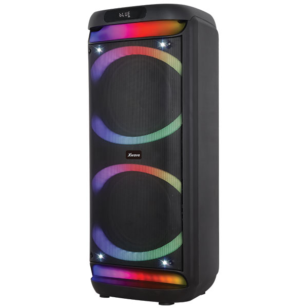 Xwave Party 1022 Bluetooth zvučnik TWS/100W/FM/USB/TF/AUX/2 x 10"/LED RGB color - Слика 4