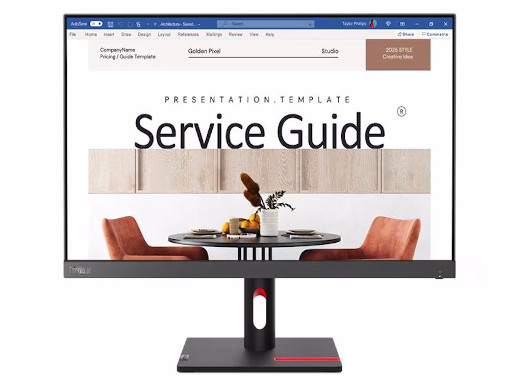 Monitor LENOVO ThinkVision S24i-30 23.8"/IPOS/1920x1080/100Hz/4ms/2x HDMI,VGA - Слика 2