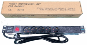 ExeLink Razvodni PDU panel za rack 19 in, sa 5 uticnih mesta, kabl 2m (aluminijum)