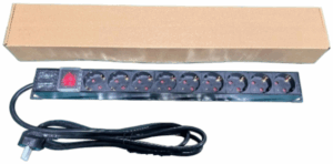 ExeLink Razvodni PDU panel za rack 19 in, sa 9 uticnih mesta, kabl 2m (aluminijum)