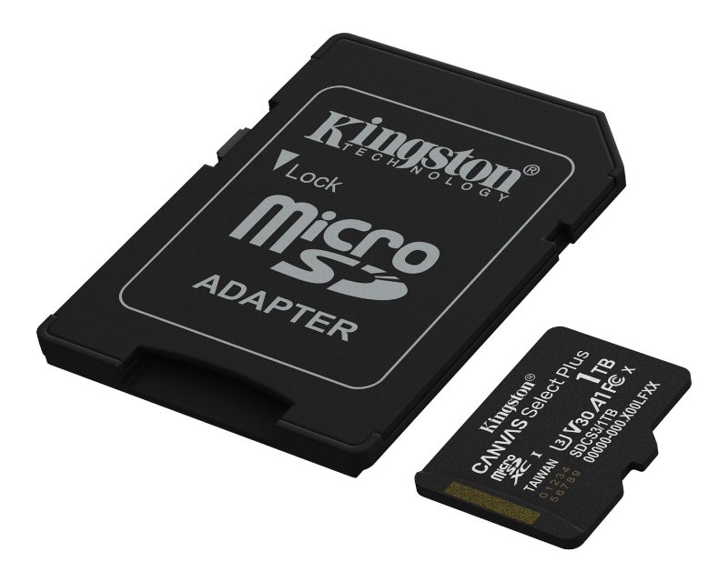 KINGSTON Memorijska kartica U1 V10 SDXC 1TB Canvas Select Plus G3 150R SDCS3/1TB + adapter - Слика 3