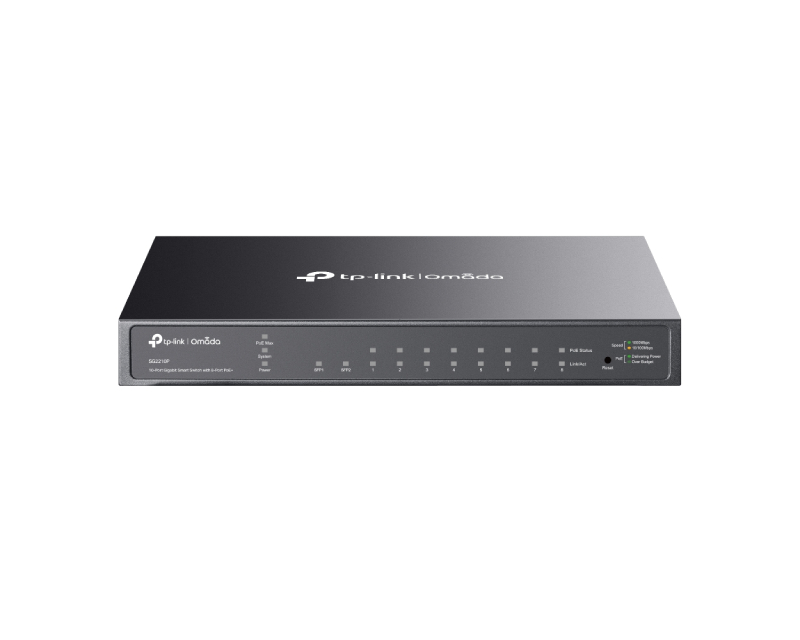 TP-LINK_ SG2210P(UN) JetStream 10-Port Gigabit Switch sa 8-Portova PoE+ - Слика 4