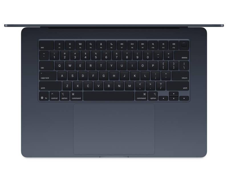 APPLE MacBook Air 15.3 inch M4 10-core CPU 10-core GPU 16GB 512GB SSD Midnight (MW1M3) NOB - Слика 6