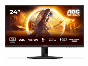Monitor AOC 24G4HRE 23.8"/IPS/1920x1080/200Hz/1ms GtG/HDMIx2,DP/Gsync,freesync/zvucnici/crna