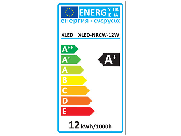 XLED NRCW-12W Nadgradni okrugli LED panel 6000K,900Lm,Fi142-28mm - Слика 2