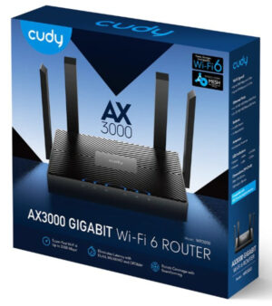 Cudy SET WR3000 AX3000 Dual Band 2.4+5Ghz MESH  Ruter + M3000 1-pack AX3000 Dual Band MESH