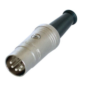 NEDIS NTR-NYS322 Connector DIN Male Silver 5-pole metal DIN plug (180)