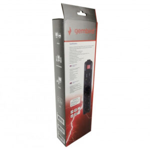 SPG5-C-6 (3G1.5) Gembird produzni kabl sa zastitom 5 uticnica 1.8m black
