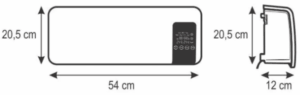 HOME FKF 59201 Nazidna grejalica sa ventilatorom, 2000W