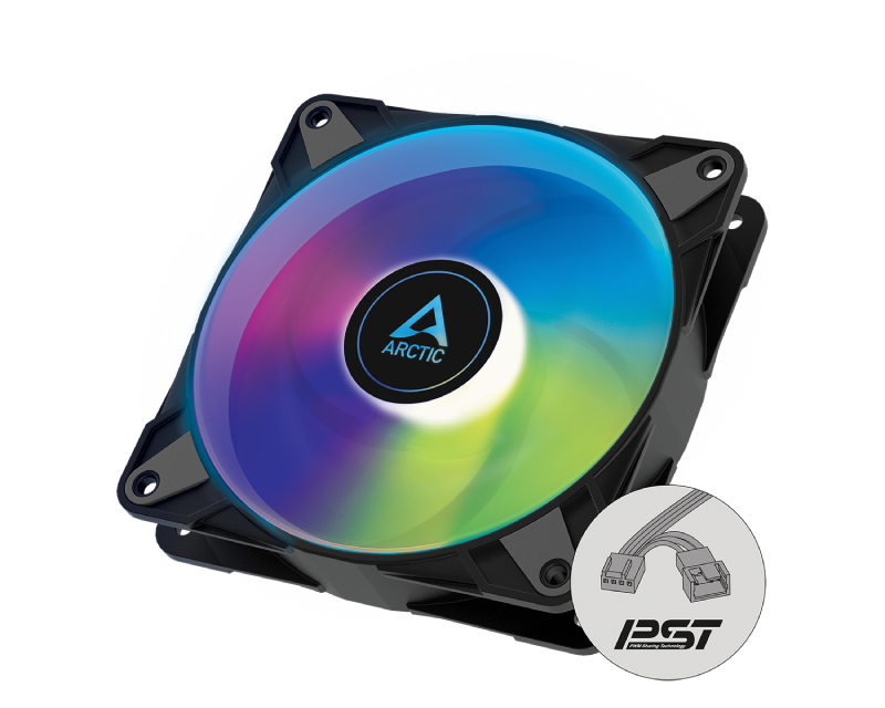 ARCTIC P12 PWM PST 120mm ventilator A-RGB crni (ACFAN00231A) - Слика 2