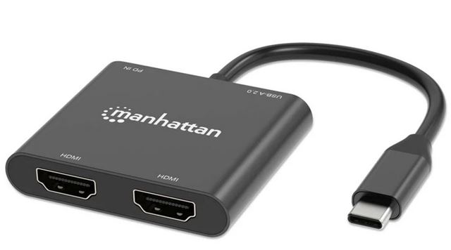 MANHATTAN MH USB-C to Dual HDMI Adapter 154321