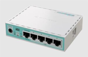 Mikrotik E50UG hEX, 5x Gigabit Ethernet ports, Passive PoE