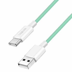 Logilink USB 2.0 Type C cable, C/M na USB - A/M, zelena, 1.0m