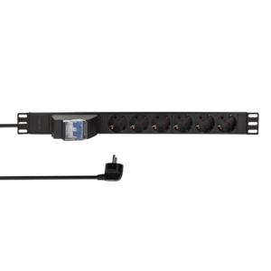 Logilink PDU 6 x šuko CEE 7/3, 2.0m, sa duplim osiguračem