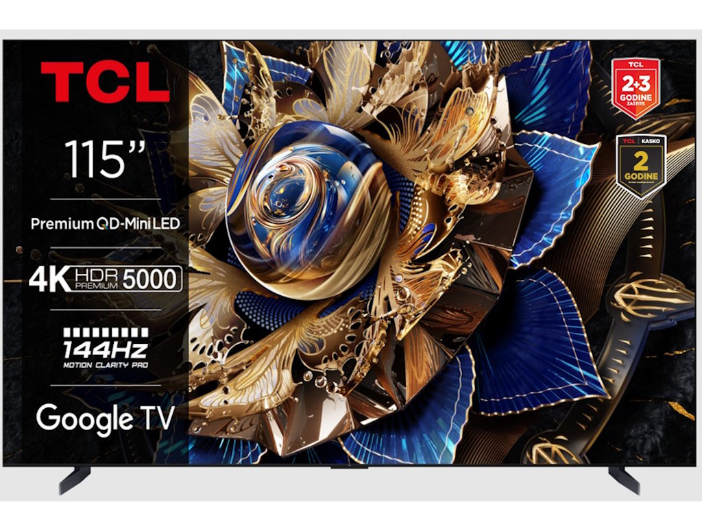 Televizor TCL 115X955Max/MiniLED/115"/4K/144Hz/Google TV/crna - Слика 4