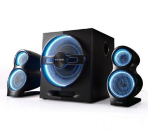 Microlab T10 Aktivni drveni zvucnici 2.1 56W RMS(24W, 2x16W) BLUETOOTH daljinski , 3.5mm