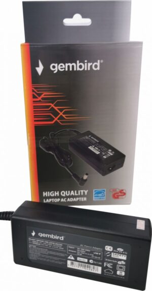 NPA65-190-3420 (AC07) ** Gembird punjac za laptop 65W-19V-3.42A, 5.5x1.7mm yellow (780 Alt=AC09)
