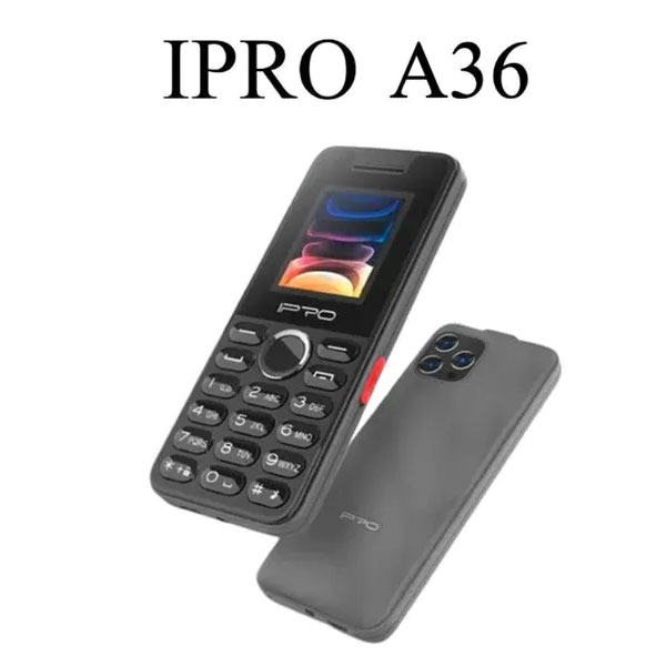 IPRO A36 black Feature mobilni telefon 2G GSM/LCD/2500mAh/32MB/32MB/TRI-SIM/Srpski jezik - Слика 2