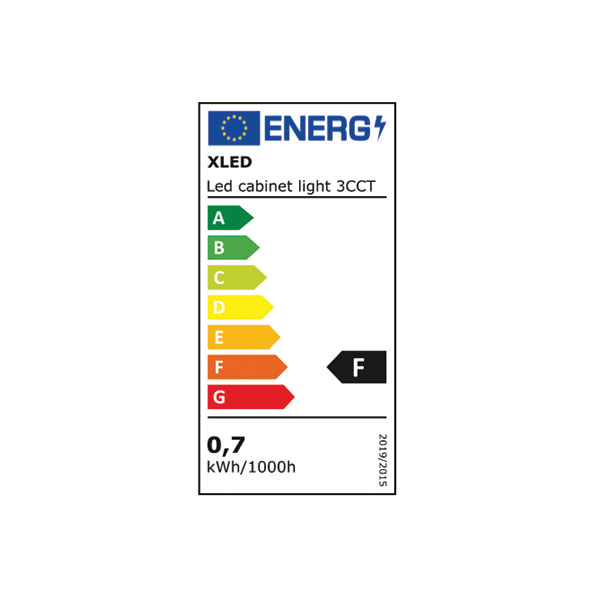 XLED LED svetlo za ormare 3CCT,0.7W,5V,40*10*200mm - Слика 2