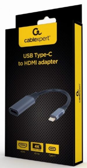 A-USB3C-HDMI-01 Gembird USB Type-C to HDMI display adapter, space grey A