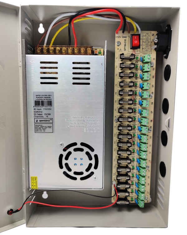 NAPRK-12V/30A-18CH ** Gembird napajanje sa kljucem, 2A/CH (3153) - Слика 3