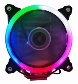 CPU-HURACAN-ARGB-X130 Gembird LED  UNI kuler 150W 120mm.Fan +/-1600rpm 26dBa LGA 775/115x/1200/AMD