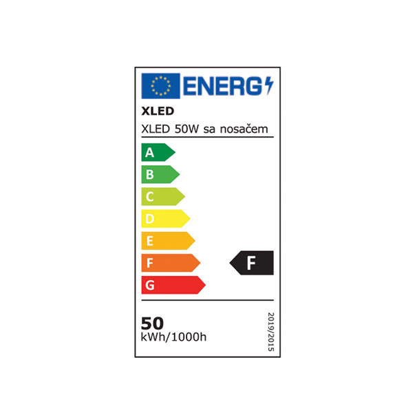 XLED 50W LED reflektor sa rotacionim nosacem, anti kodenz.ventilom, 6500K,IP65,AC220-240V,crni - Слика 2