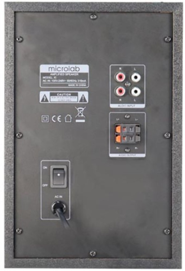 Microlab X3BT Aktivni drveni zvucnici 2.1 sistem 98W RMS, 3,5mm, Bluetooth - Слика 2