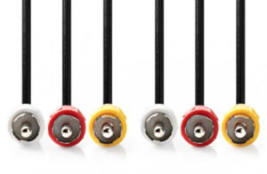 NEDIS CVGP24300BK30 Kabl 3xRCA muski - 3xRCA muski 3m