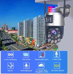 CAM-IP6MP-EP5-36X ZOOM GMB kamera  6 mpix microSD iCSee xmeye pro app Two-way voice PTZ ip66,2x3.6mm