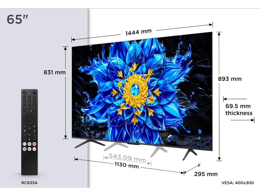 Televizor TCL 65P8L/QLED-Mini LED/65"/4K UHD/144Hz/Google TV/crna - Слика 8