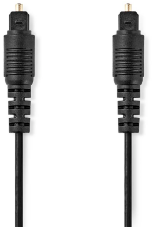 NEDIS CAGL25000BK30 Optièki audio kabl, TosLink Muski-TosLink Muski, 3.00 m, Okrugli, PVC, Crni