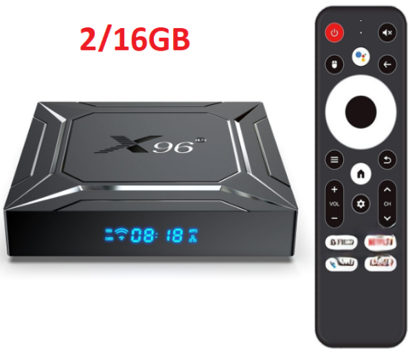 GEMBIRD GMB-X96 M200 2/16GB smart TV box S905X5M quad ARM G310V2, 2x4K 2.4&5G, 1000M, BT, Android 14 - Слика 3