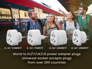 Travel adapter A-AC-USMINTF Gembird US suko 10A