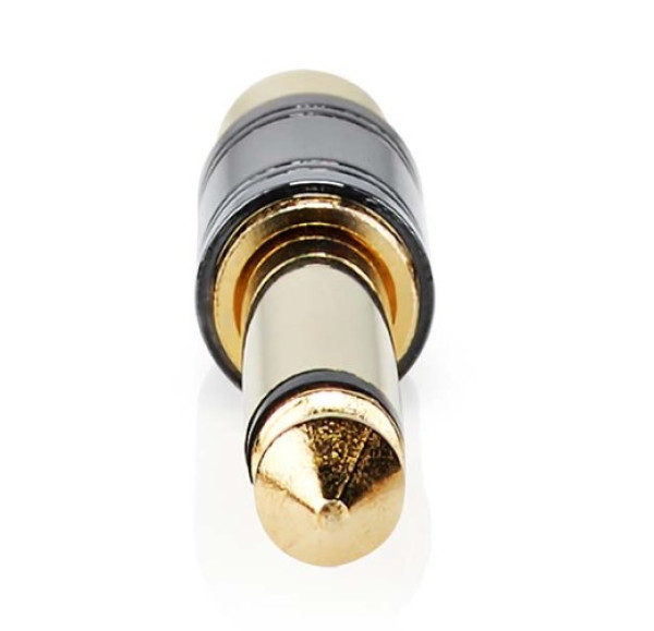 NEDIS CABW23935BKG Mono audio adapter 6,35mm muski na RCA zenski, pozlaceni, metal - Слика 5