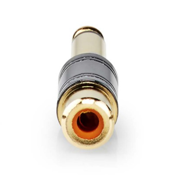 NEDIS CABW23935BKG Mono audio adapter 6,35mm muski na RCA zenski, pozlaceni, metal - Слика 2