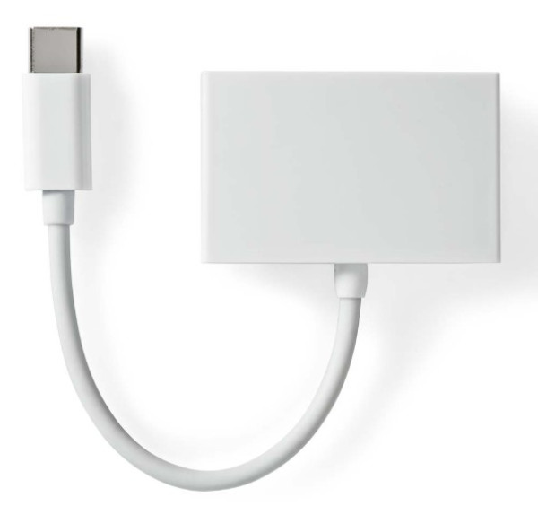 NEDIS CCGB65900WT01 USB-C adapter 2.0 na 3,5mm ženski, 0,1m, Okrugli, Niklovani, ABS/PVC - Слика 3