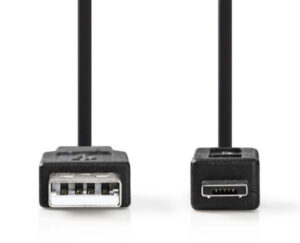 NEDIS CCGP60880BK20 USB-A Male, Centronics 36-Pin Male, 2m