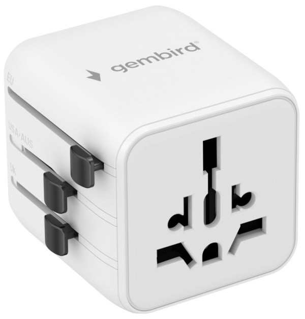 Travel adapter TPA-INT-01-W Gembird Univerzalni - Слика 6